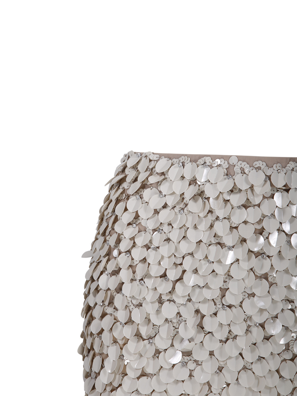 P.a.r.o.s.h Sequinned Mini Skirt In Gray