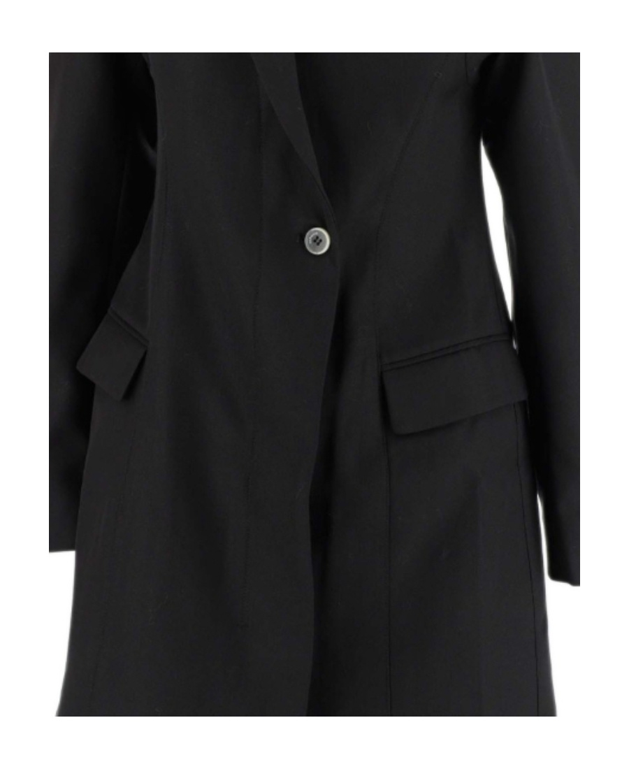 Jacquemus La Robe Maniu Sq Nk Ls Flap Pc In Black