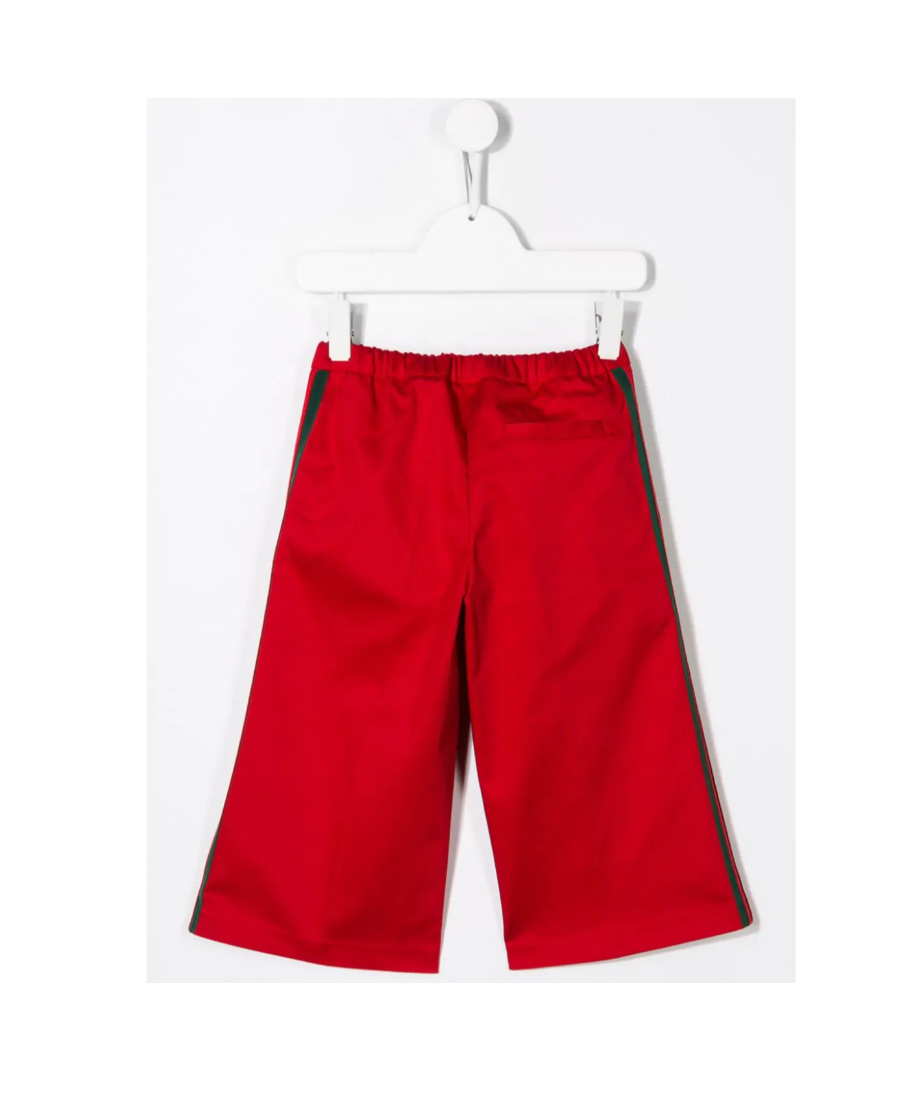 Gucci Striped Detail Trousers In Red