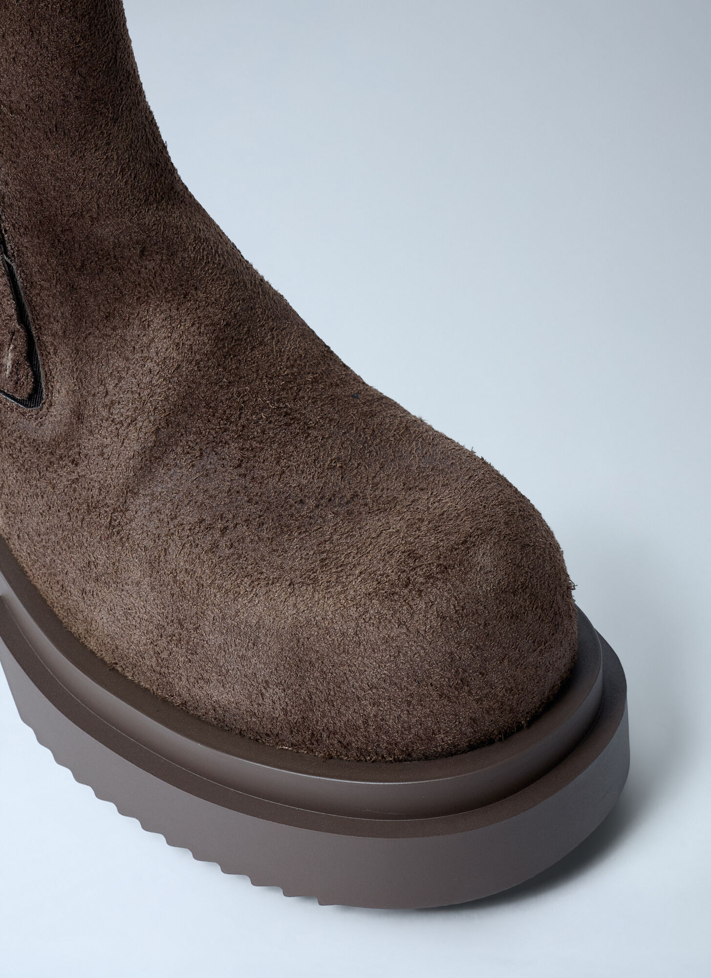 Rick Owens 70mm Beatle Bogun Boots In Brown