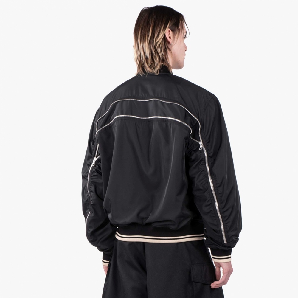 Dries Van Noten Vilmory Loose Fit Bomber Jacket In Black