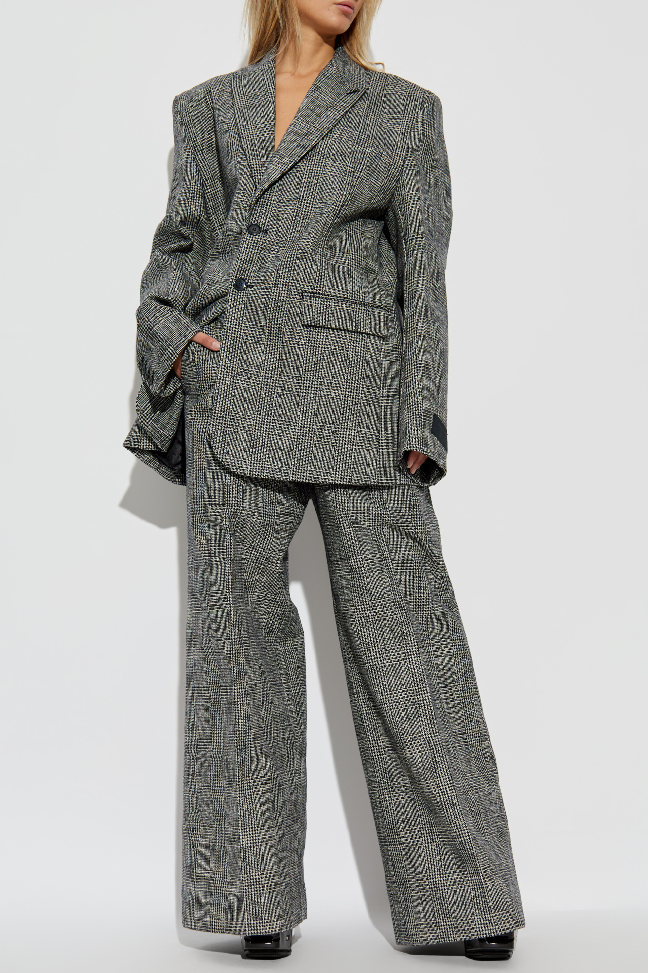 Vetements Wide-leg Casual Pants In Gray