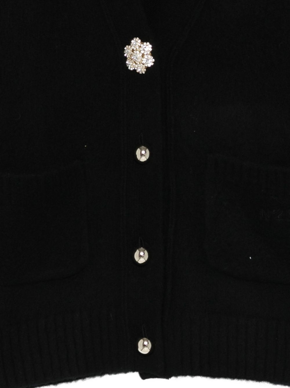 N°21 N21 V-neck Sweater In Black
