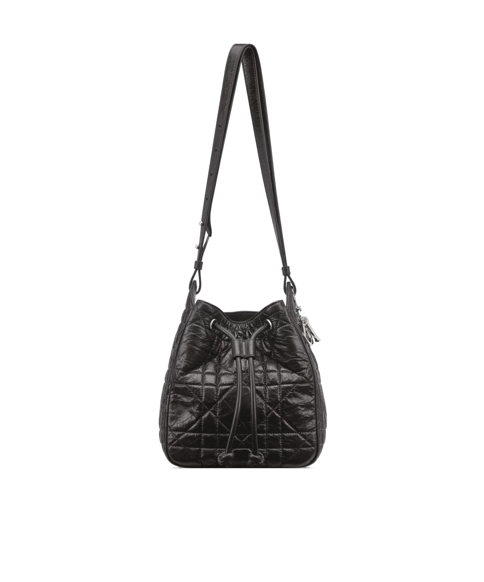 Dior Small D-motion Hobo Bucket Bag In Black