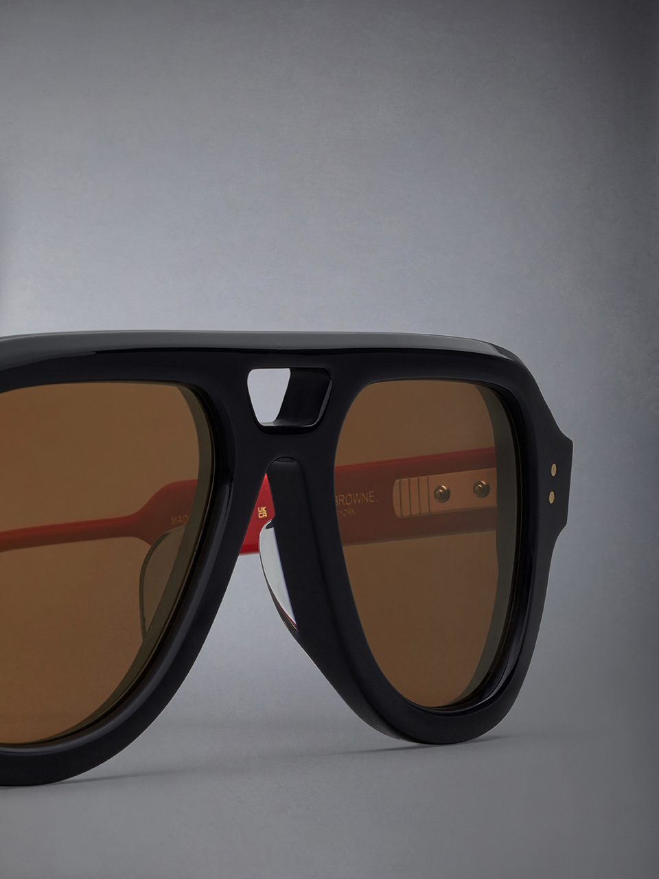 Thom Browne Pilot-frame Sunglasses In Black