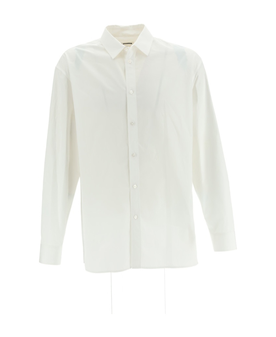 Jil Sander Classic Button-up Long Sleeve Shirt In White