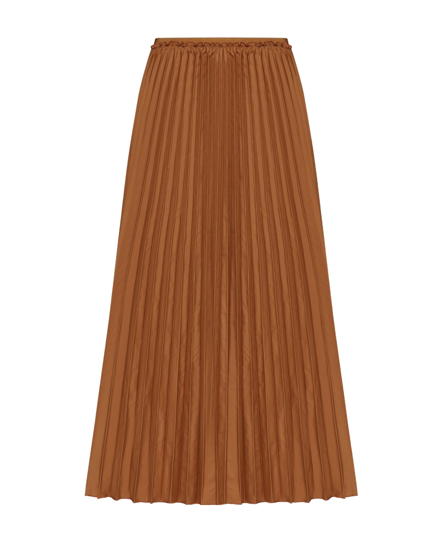 Red Valentino Elastic Waist Skirt In Brown