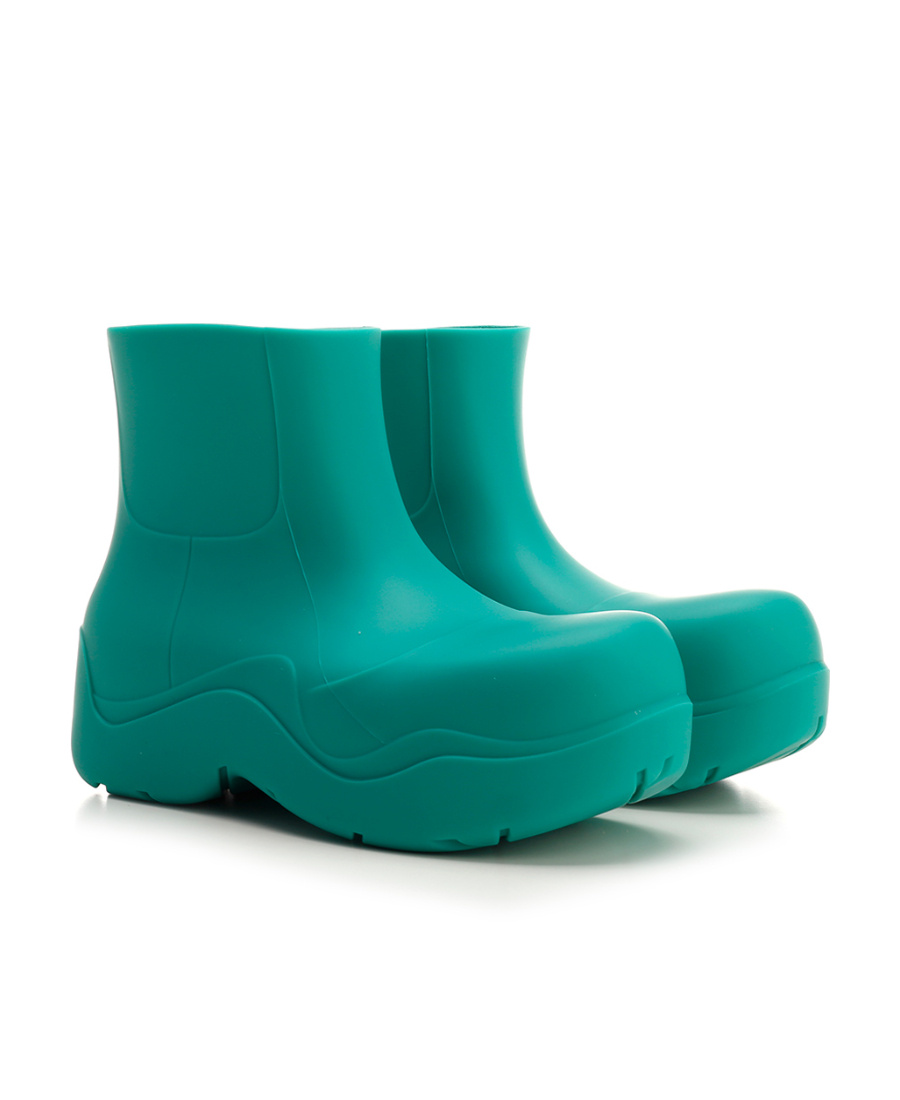 Bottega Veneta Puddle Ankle Boots In Green