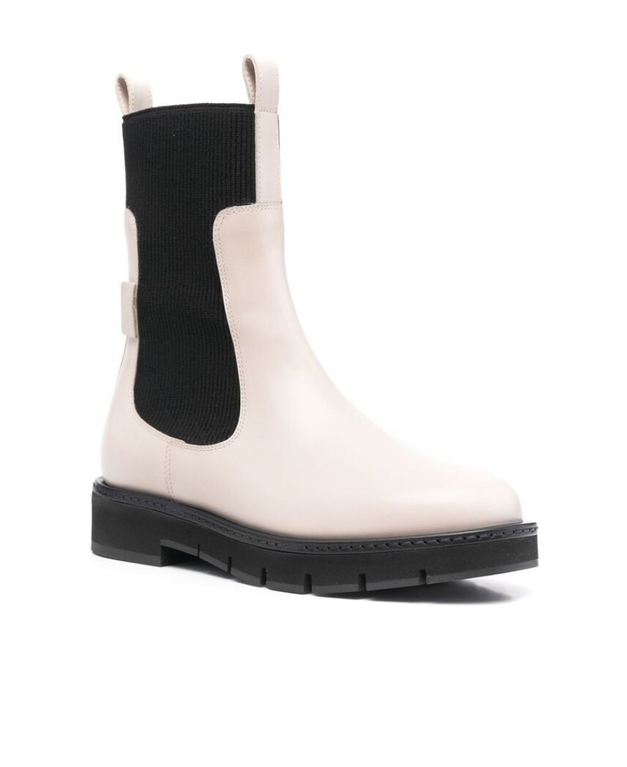 Ferragamo Rook Leather Chelsea Boots In Multicolor