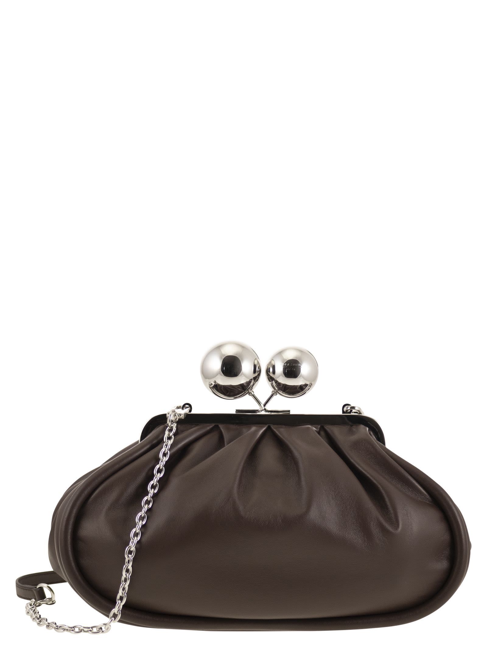 Weekend Max Mara Medium Chain Shoulder Bag In Black