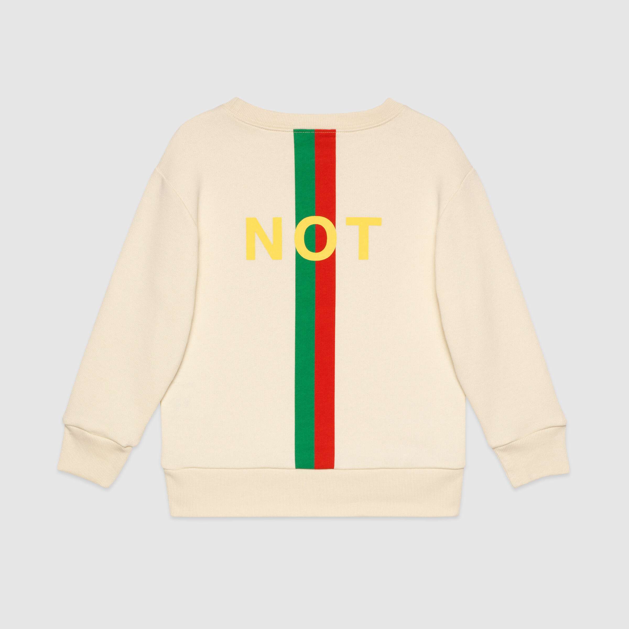 Gucci Fake/not-print Sweatshirt In White