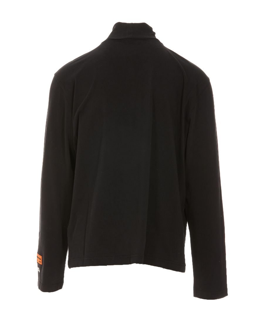 Heron Preston Logo Embroidered Turtleneck Pullover In Black