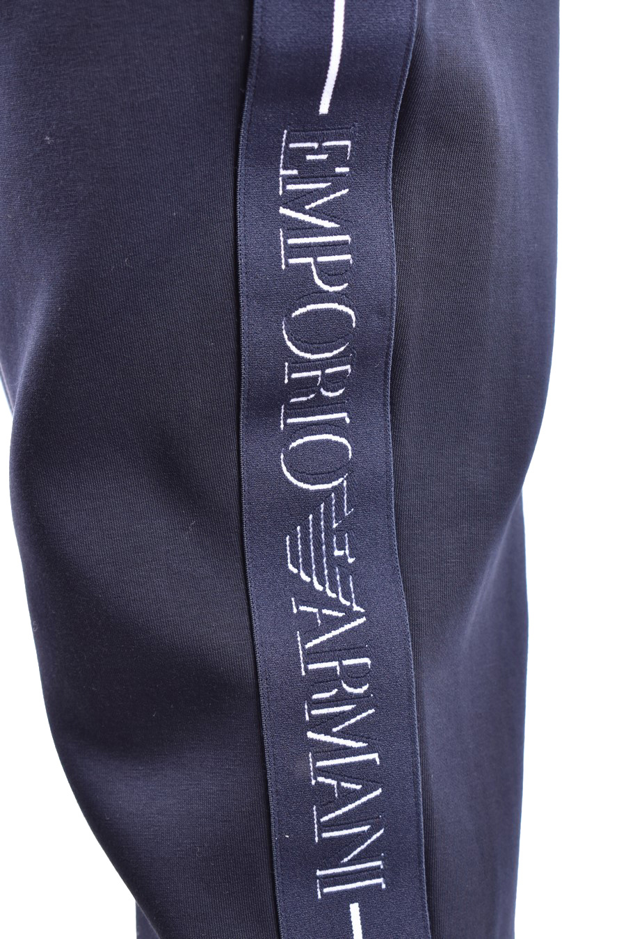 Emporio Armani Logo-tape Track Pants In Black
