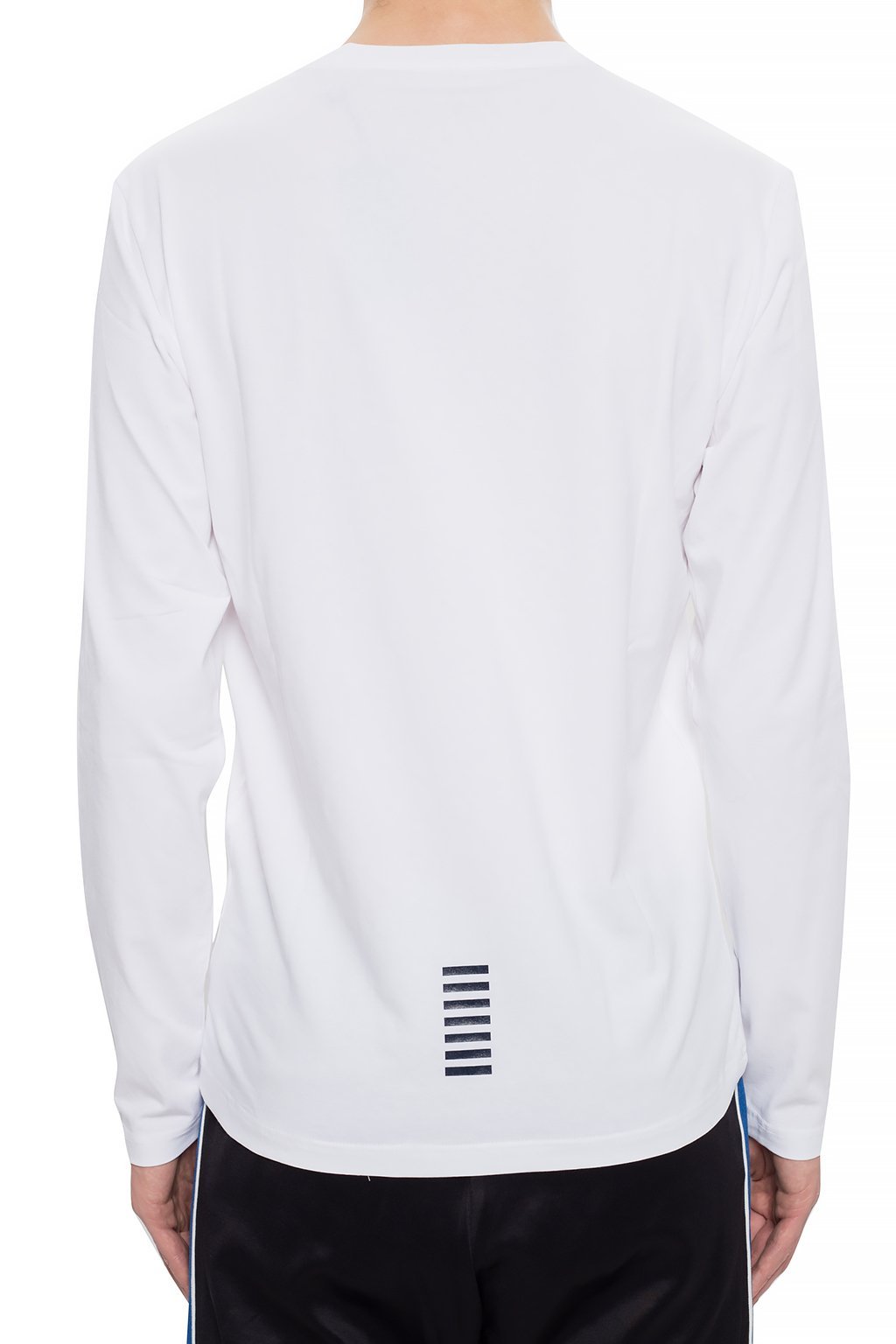 Ea7 Branded Sweatshirt In White