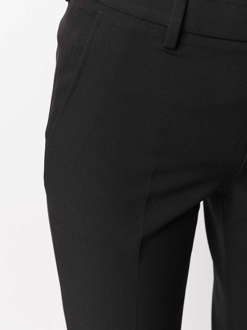 Pt01 Cropped Slim-fit Trousers In Black