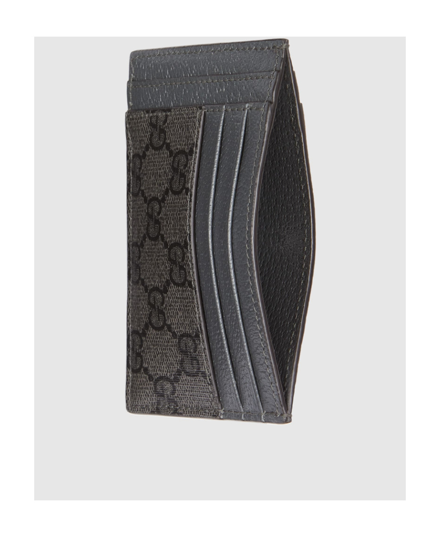 Gucci Compact Fabric Cardholder In Black