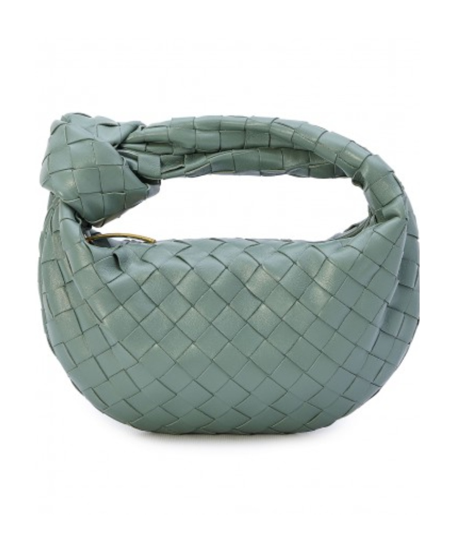Shop Bottega Veneta Mini Jodie Zipper Handbag In Green