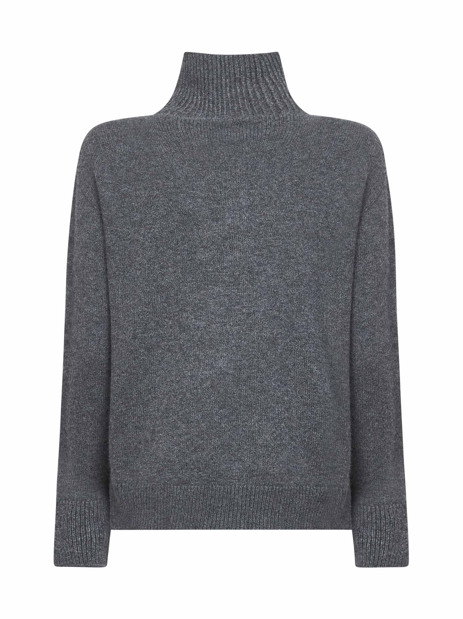 Max Mara 's High Knitted Jumper In Gray