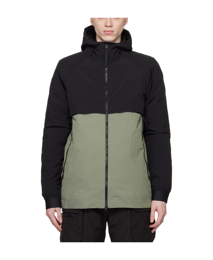 Canada Goose Faber Colour-block Hooded Jacket In Black