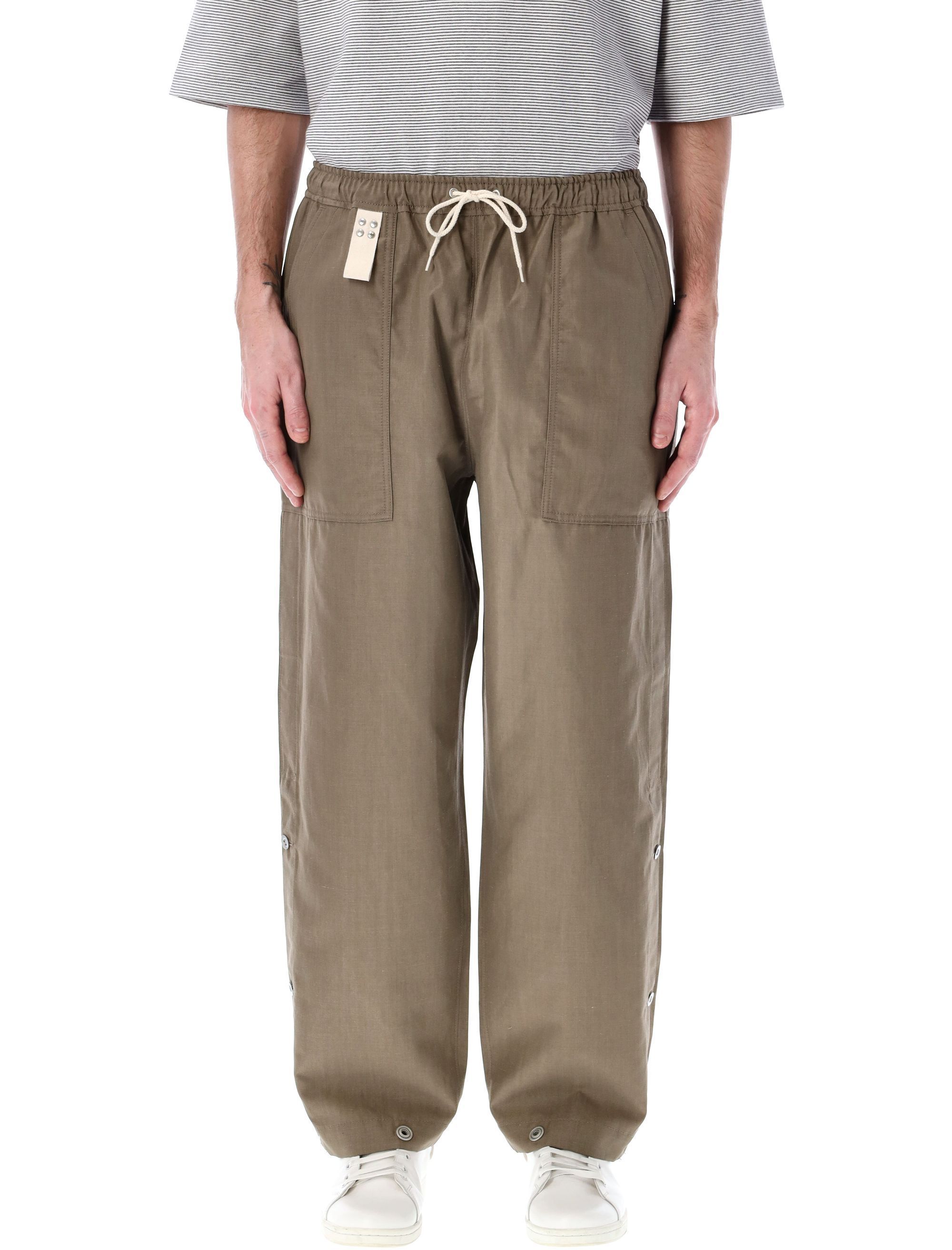 Comme Des Garçons Relaxed-fit Buttoned Pants With Side Detailing