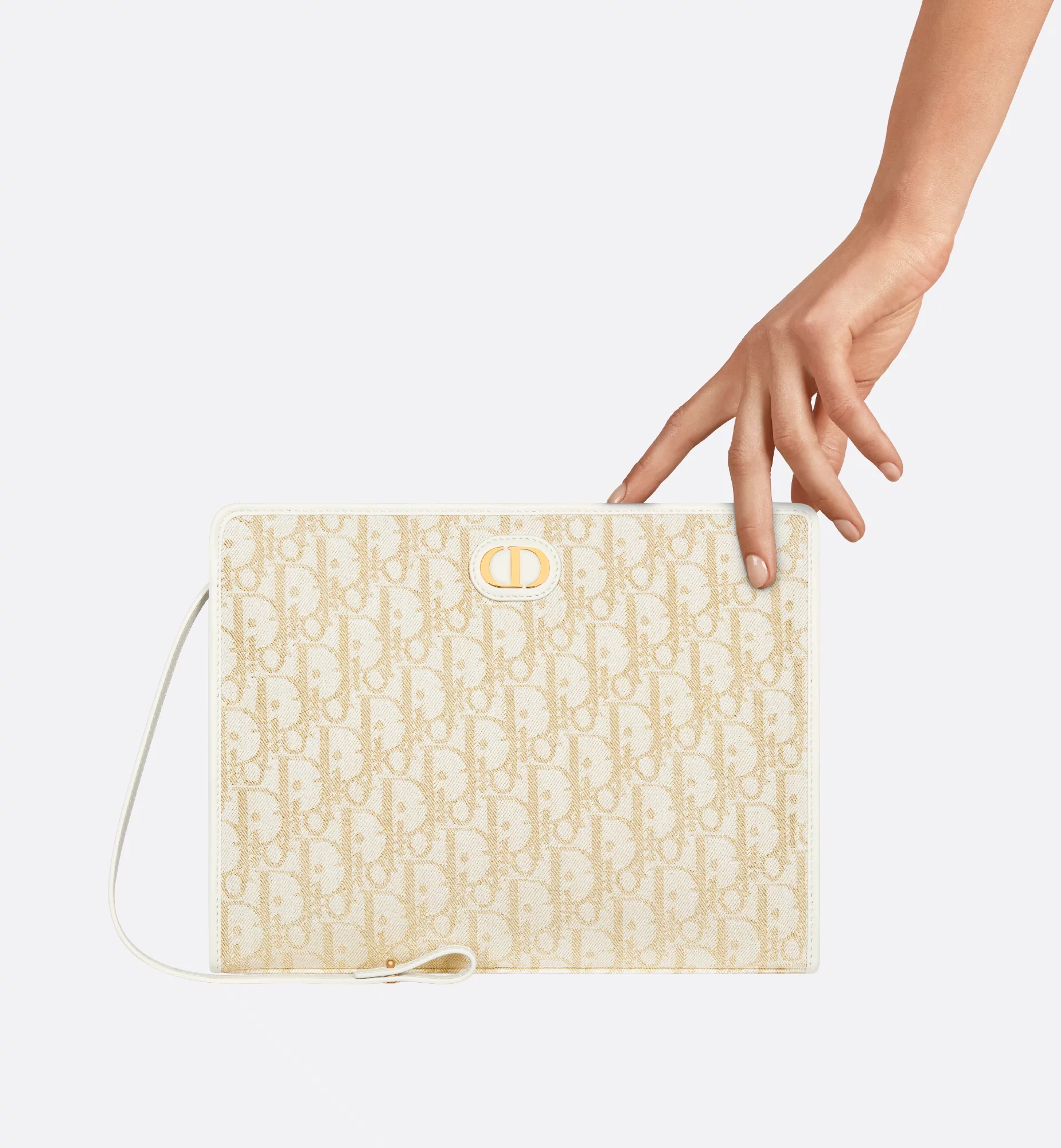 Dior 30 Montaigne Handbag In Nude