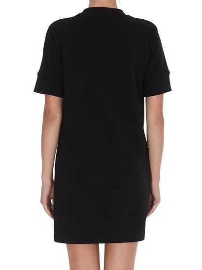 Moschino Teddy Bear Embroidered Dress In Black