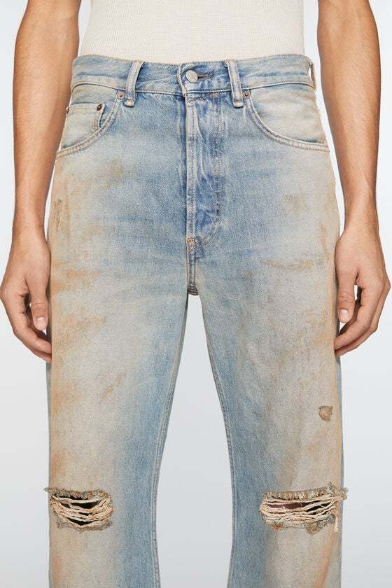 Acne Studios Making Used Jeans In Gray