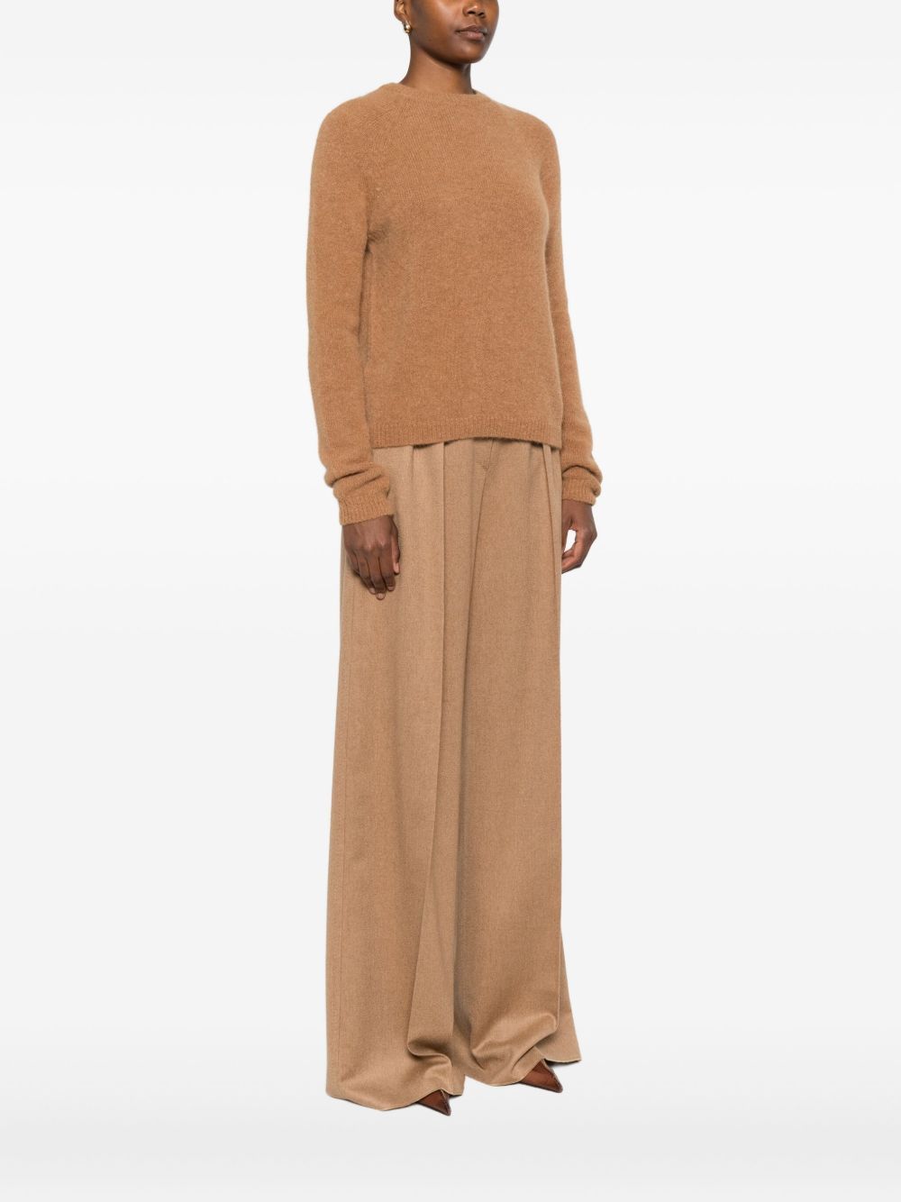 Baserange Ribbed Crewneck Sweater In Neutral