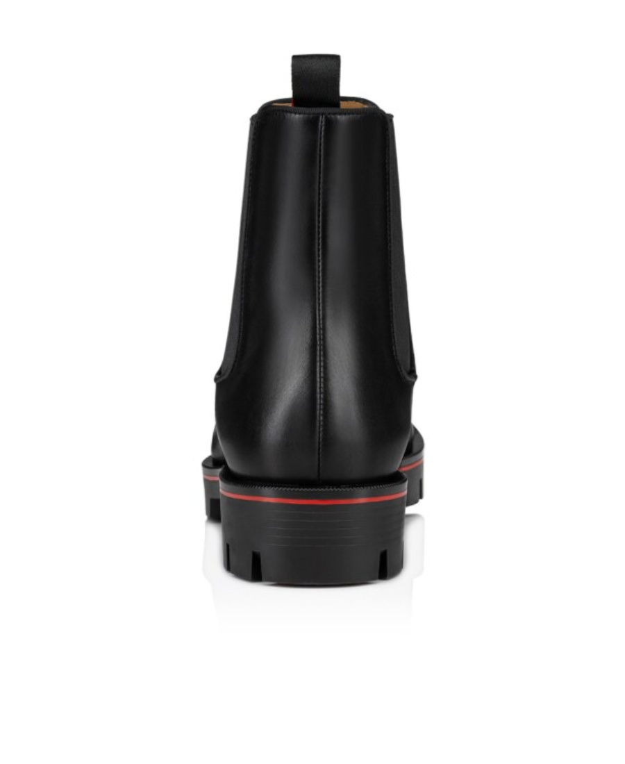Christian Louboutin Mens Black Melon Flat Calf Black 9 In Black