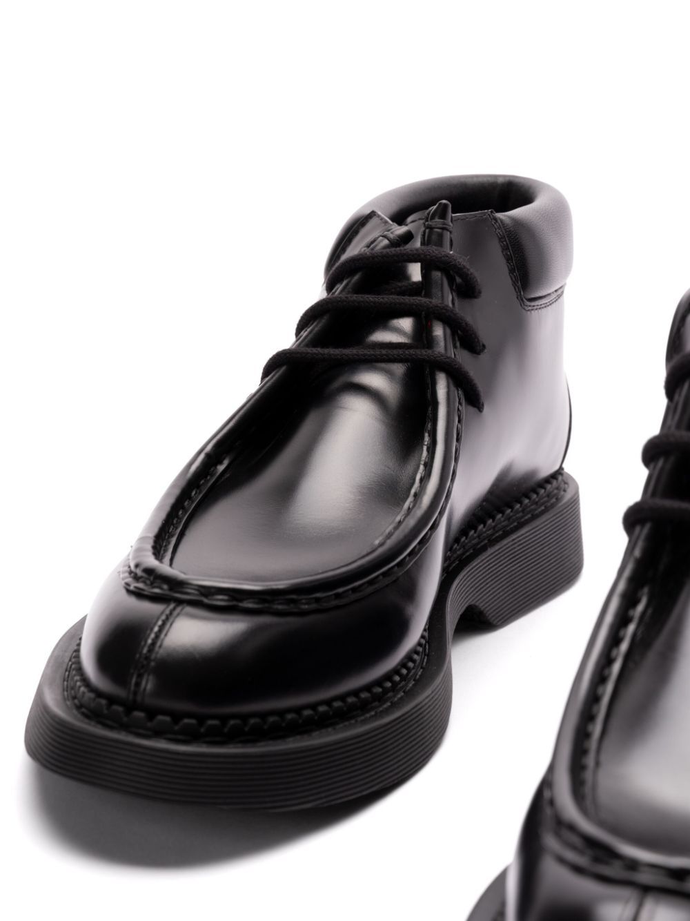 Saint Laurent Arno Lace-up Ankle Boots In Black