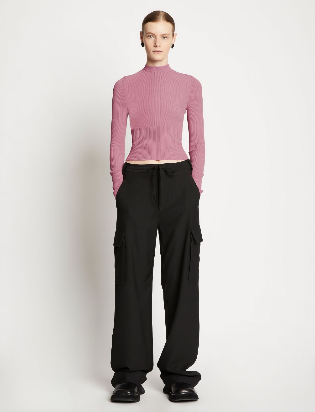 PROENZA SCHOULER PROENZA SCHOULER WHITE LABEL CUT-OUT TURTLENECK TOP