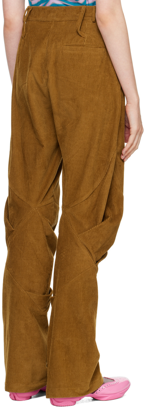 Kiko Kostadinov Belt Loop Casual Pants In Brown