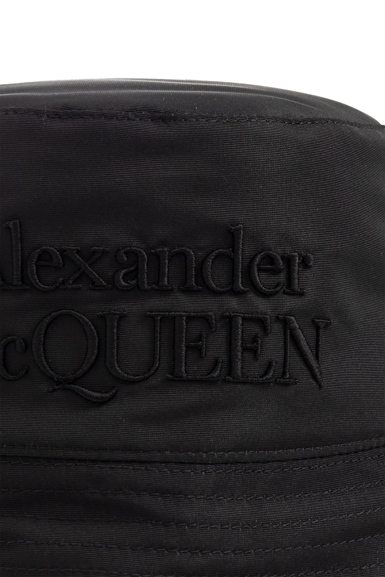 Alexander Mcqueen Logo-embroidered Reversible Bucket Hat In Green