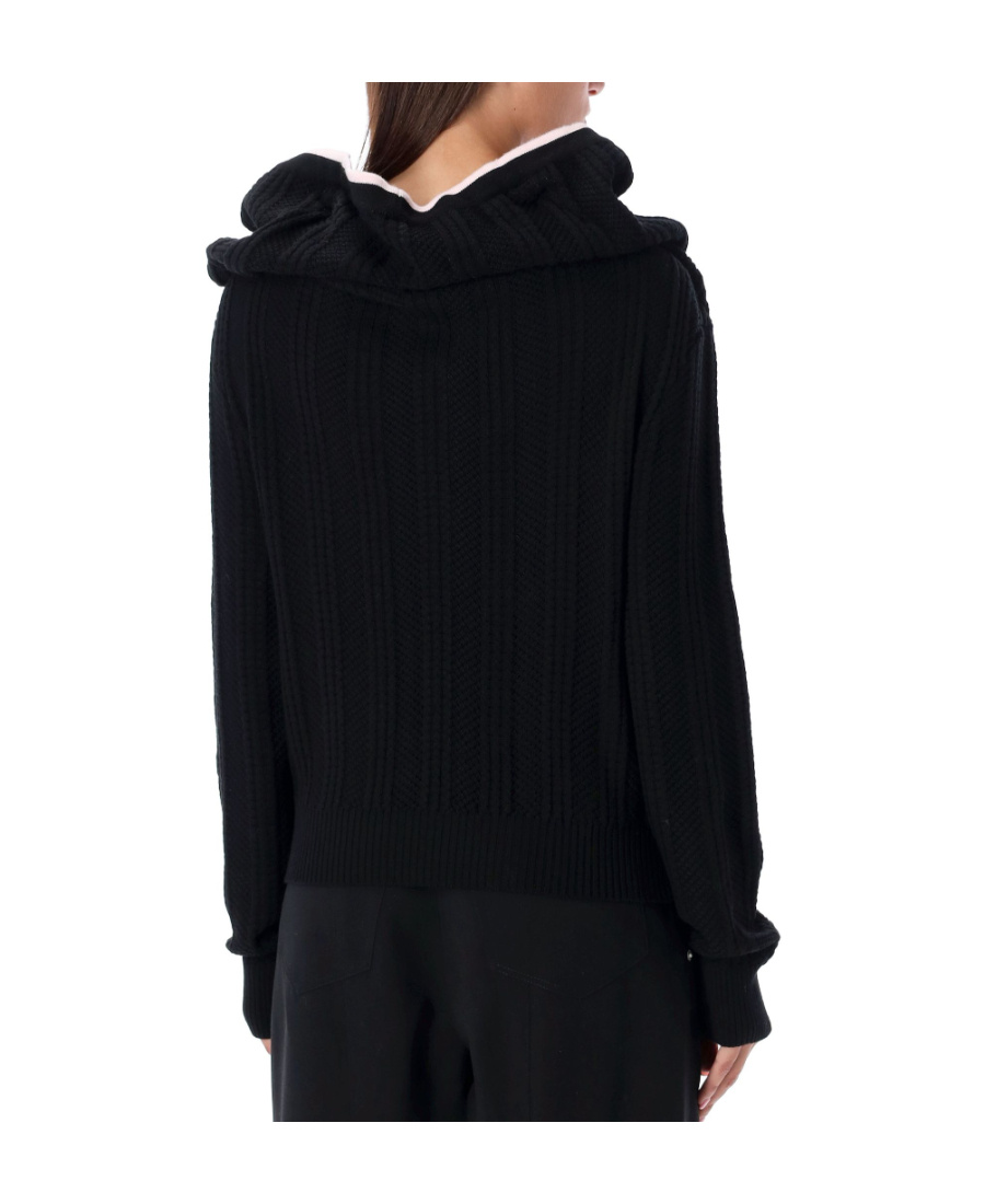 Y/project Single-breasted Long-sleeved Cardigan In Black