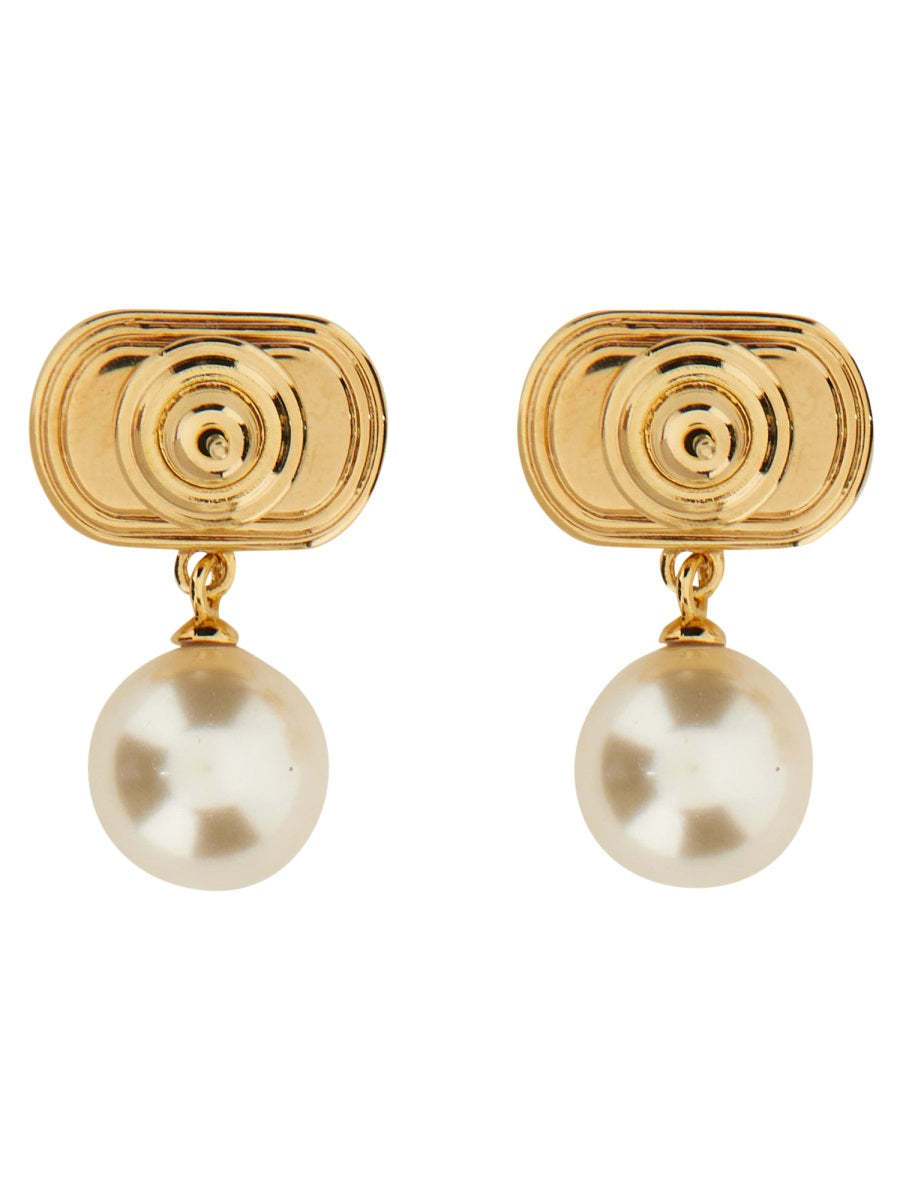 Valentino Vlogo Earrings In Gold