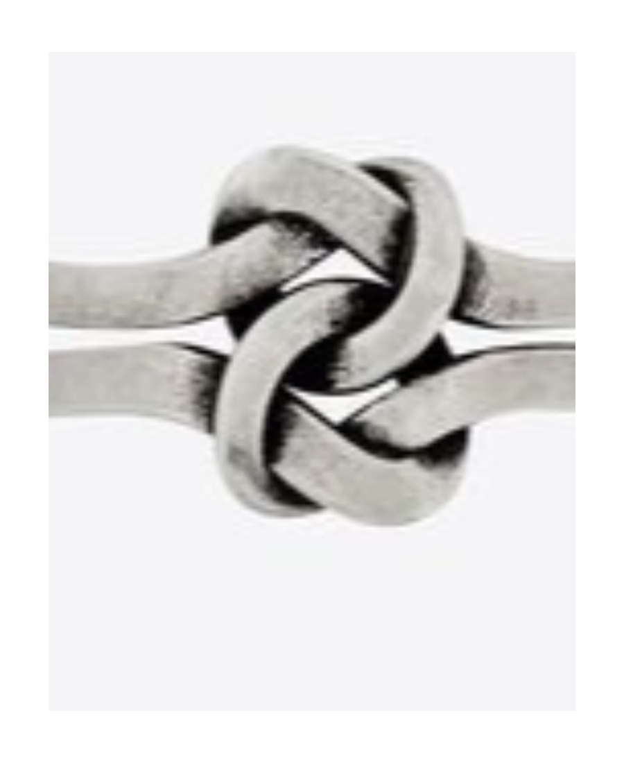 Saint Laurent You  Me Ring In Gray