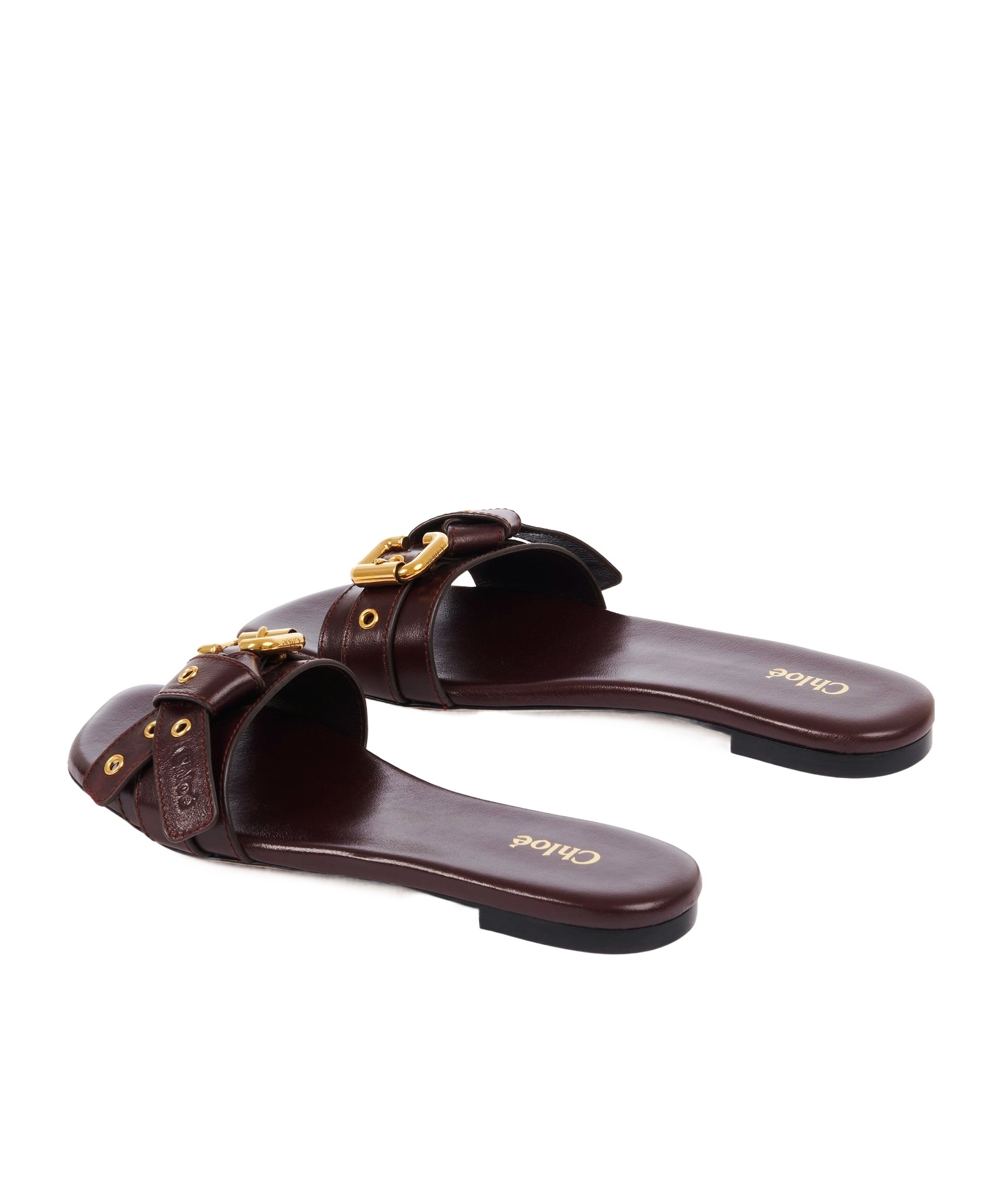 Chloé Mae Slippers In Black
