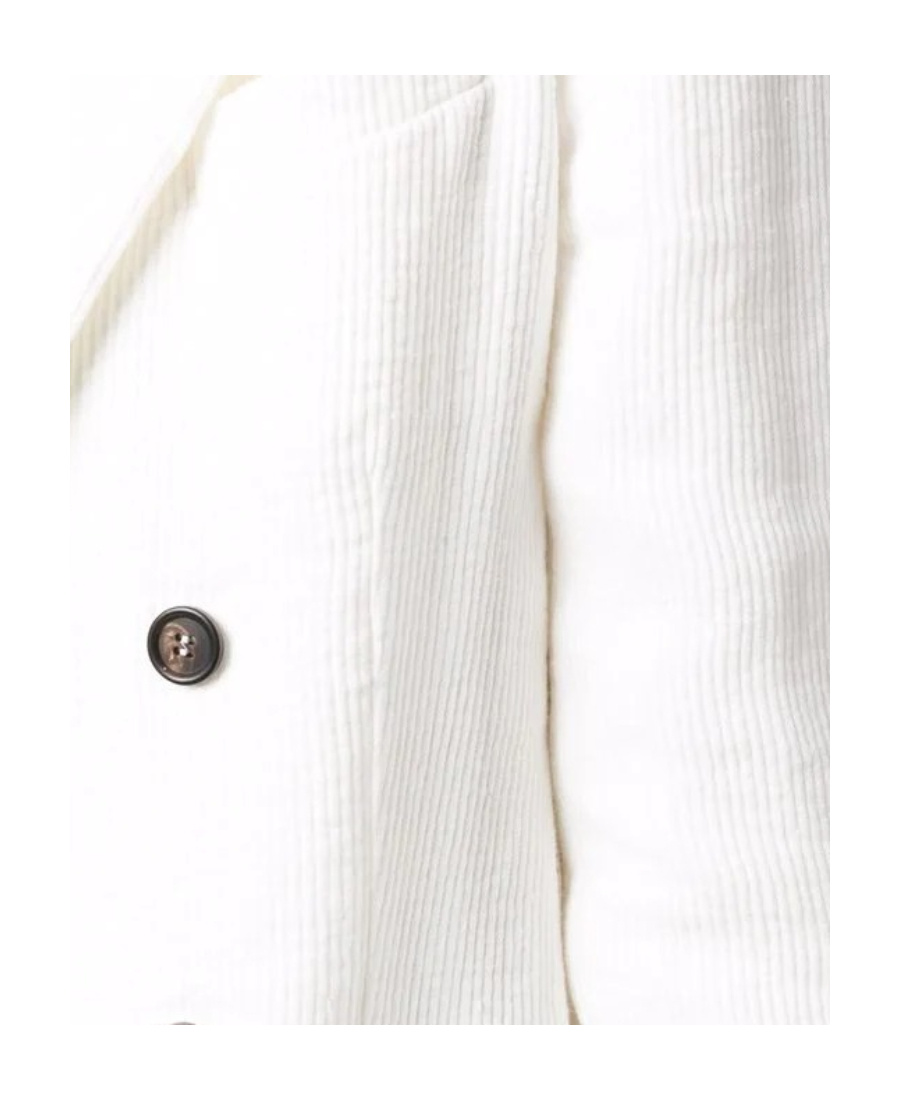 Brunello Cucinelli Double-breasted Button Jacket In White