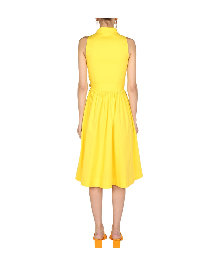 Moschino Women's Heart Pockets Dress In Yellow