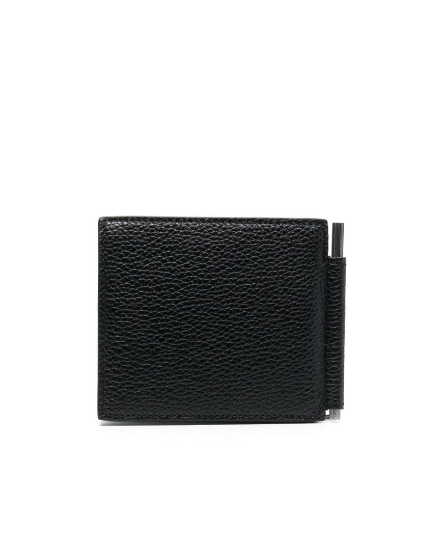 Tom Ford Bifold Leather Cardholder In Black