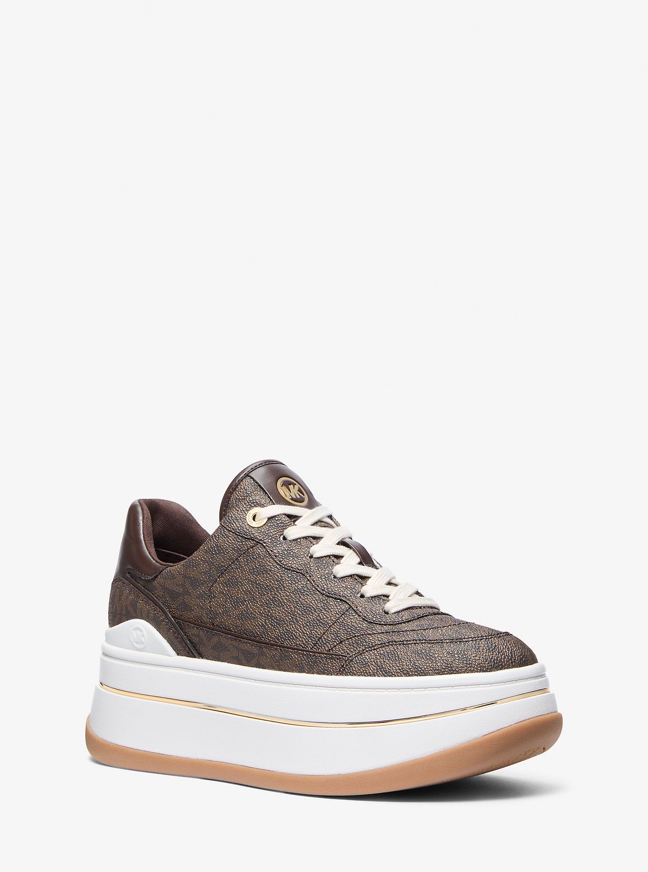 Michael Michael Kors Hayes Platform Sneakers In Brown