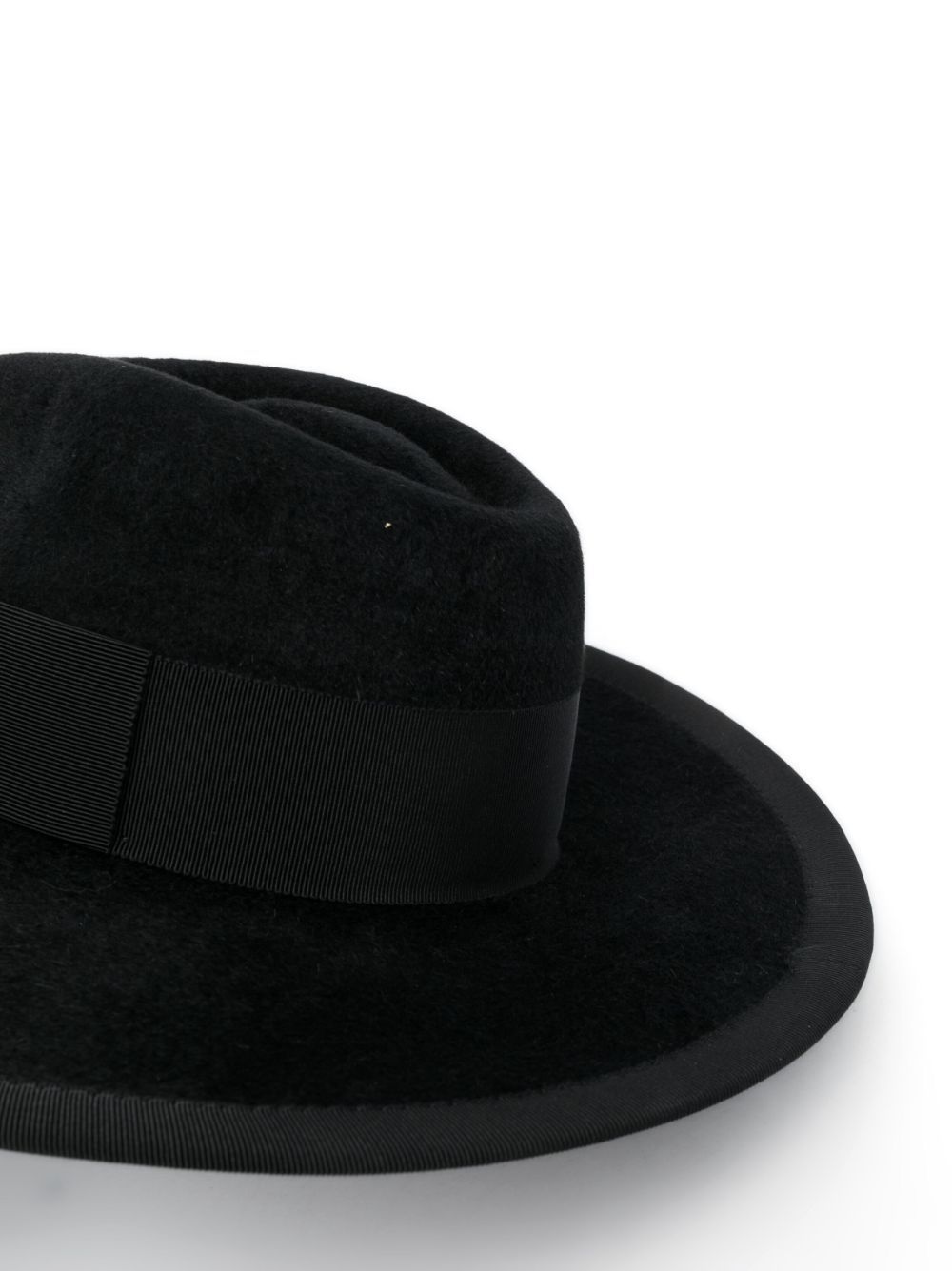 Ruslan Baginskiy Wide Brim Wool Felt Fedora Hat In Black