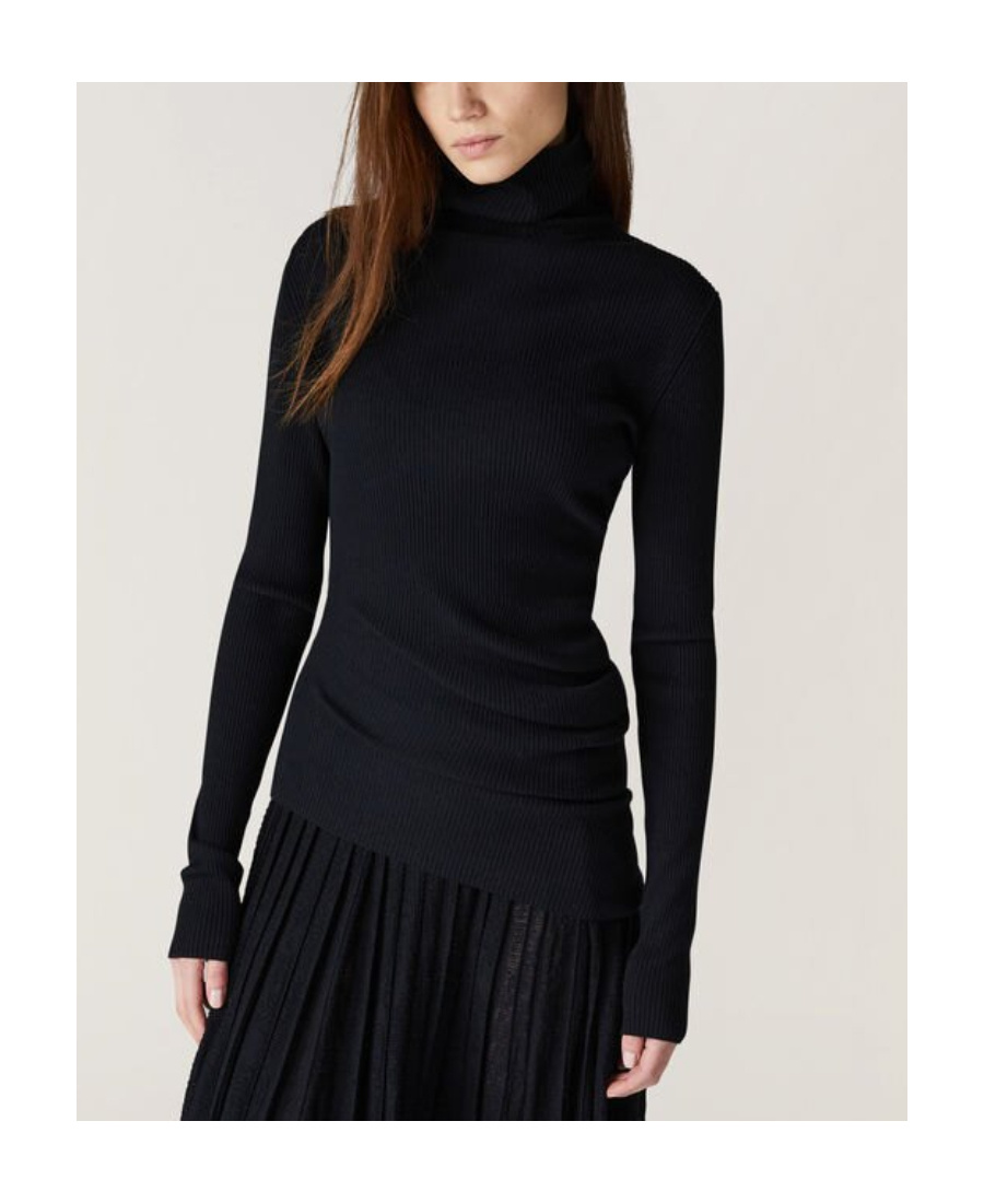 Loro Piana Long-sleeved High-neck Sweater In Black