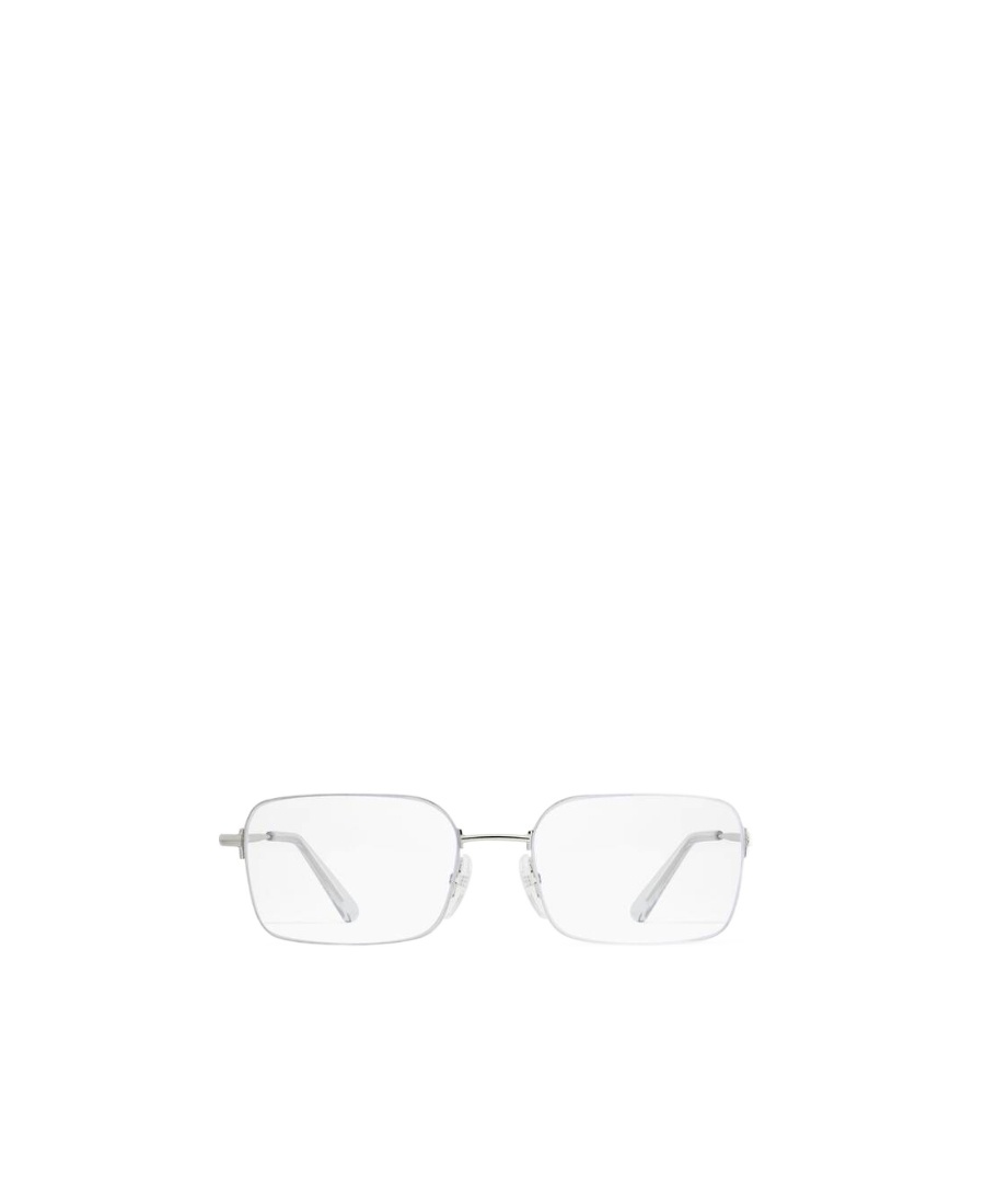 Balenciaga Rectangle Rimless Glasses In White