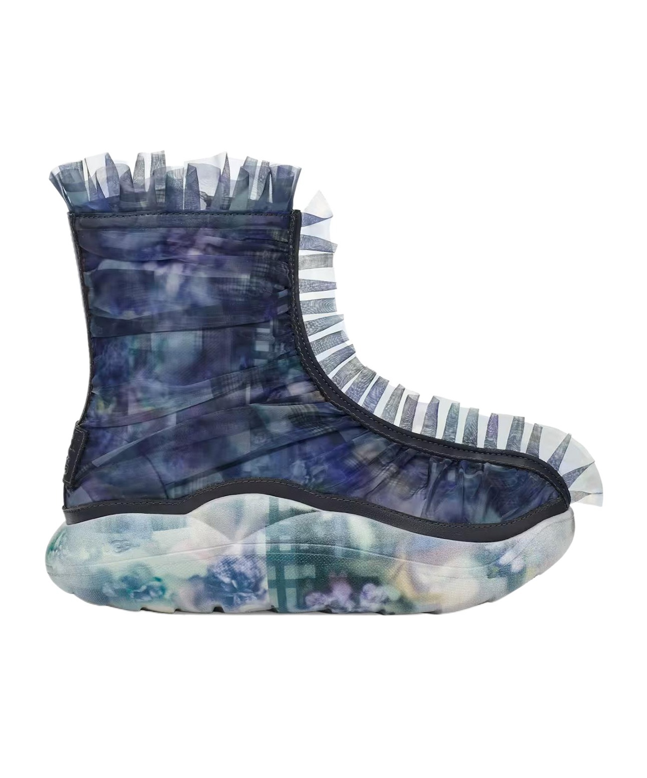UGG RUFFLE PRINT BOOTS 