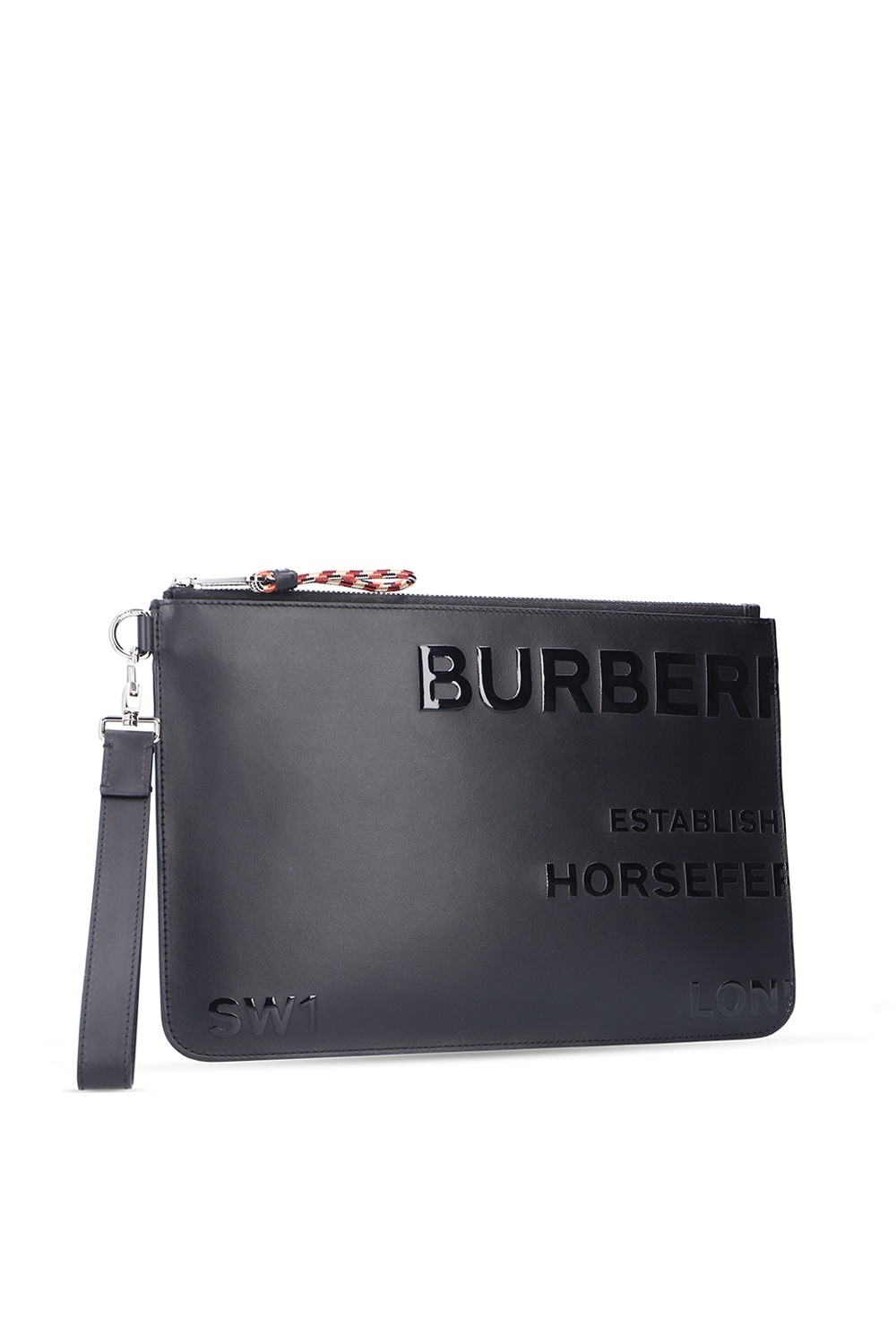 Burberry Horseferry-print Pouch In Black