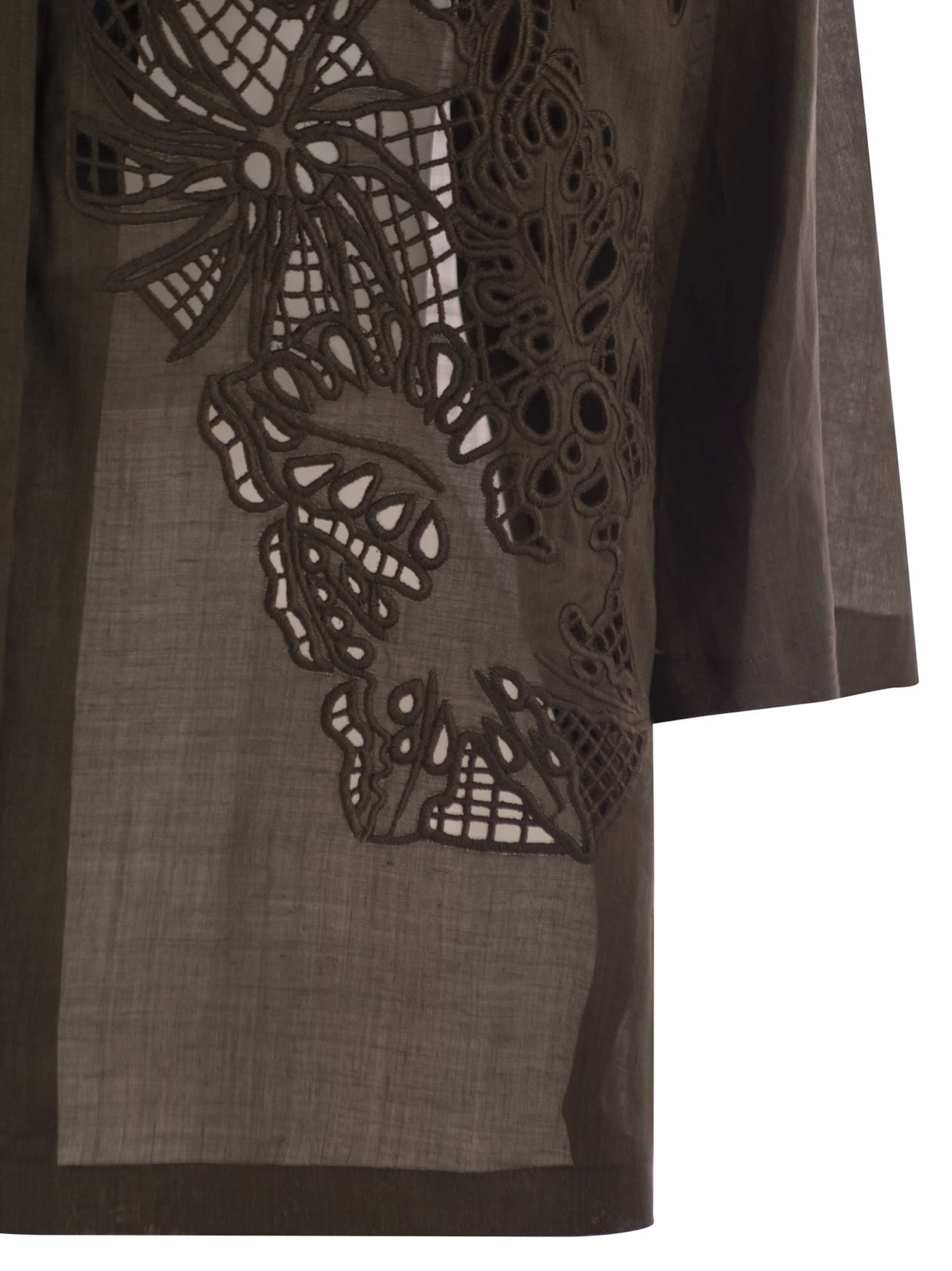 MAX MARA LAPEL SHORT-SLEEVED SHIRT