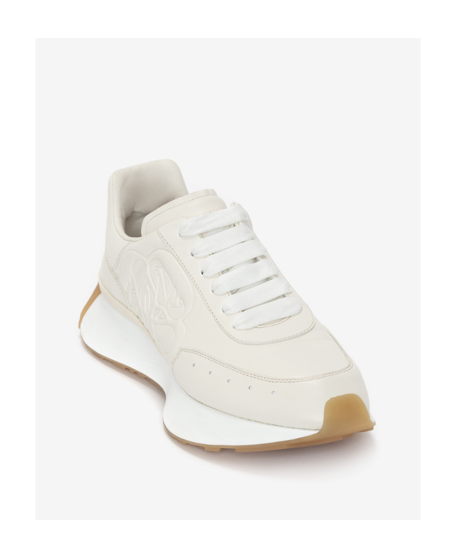 Alexander Mcqueen Sprint Runner Low-top Sneakers In White