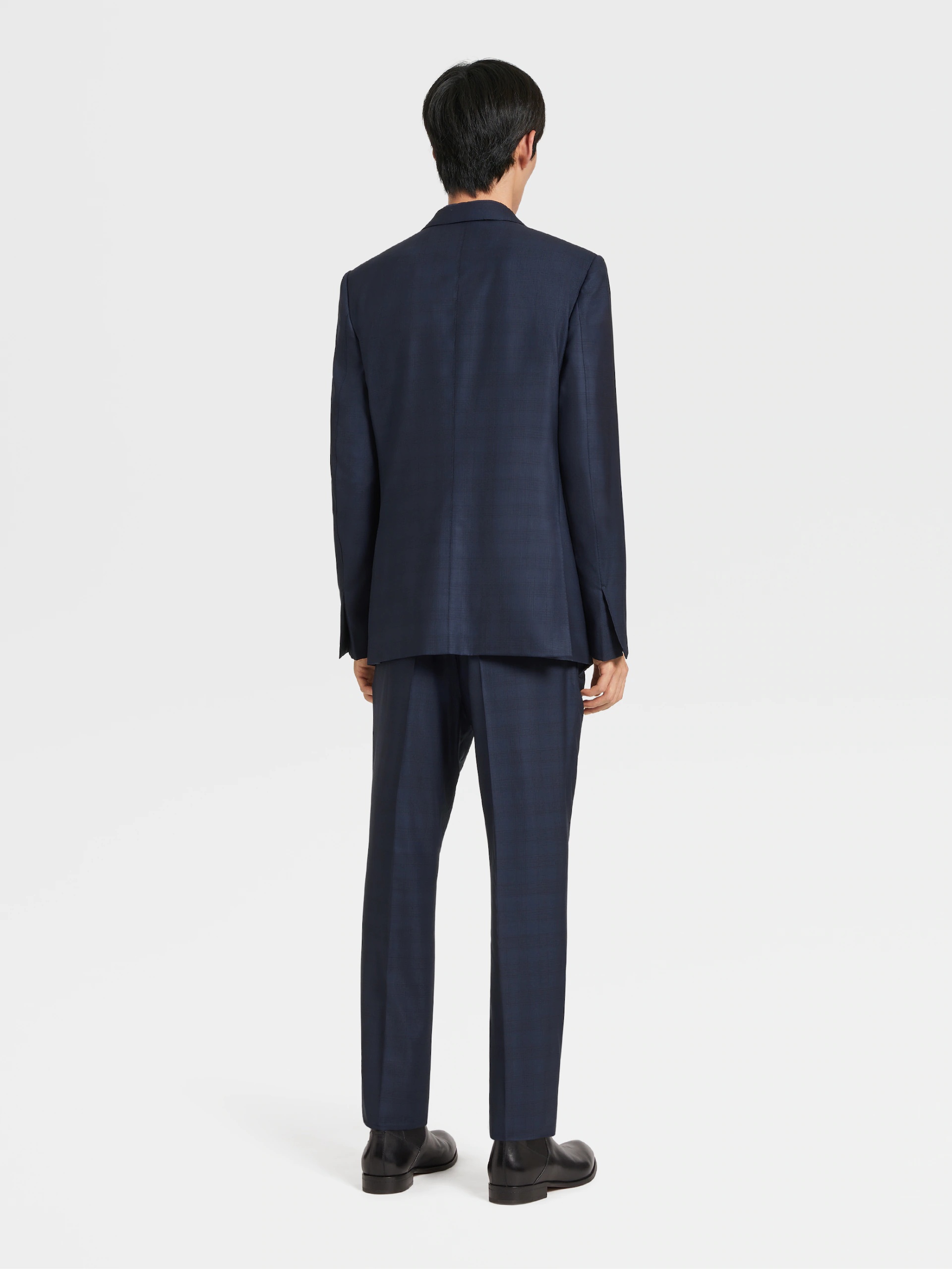 Zegna Centoventimila Single-breasted Wool Suit In Blue