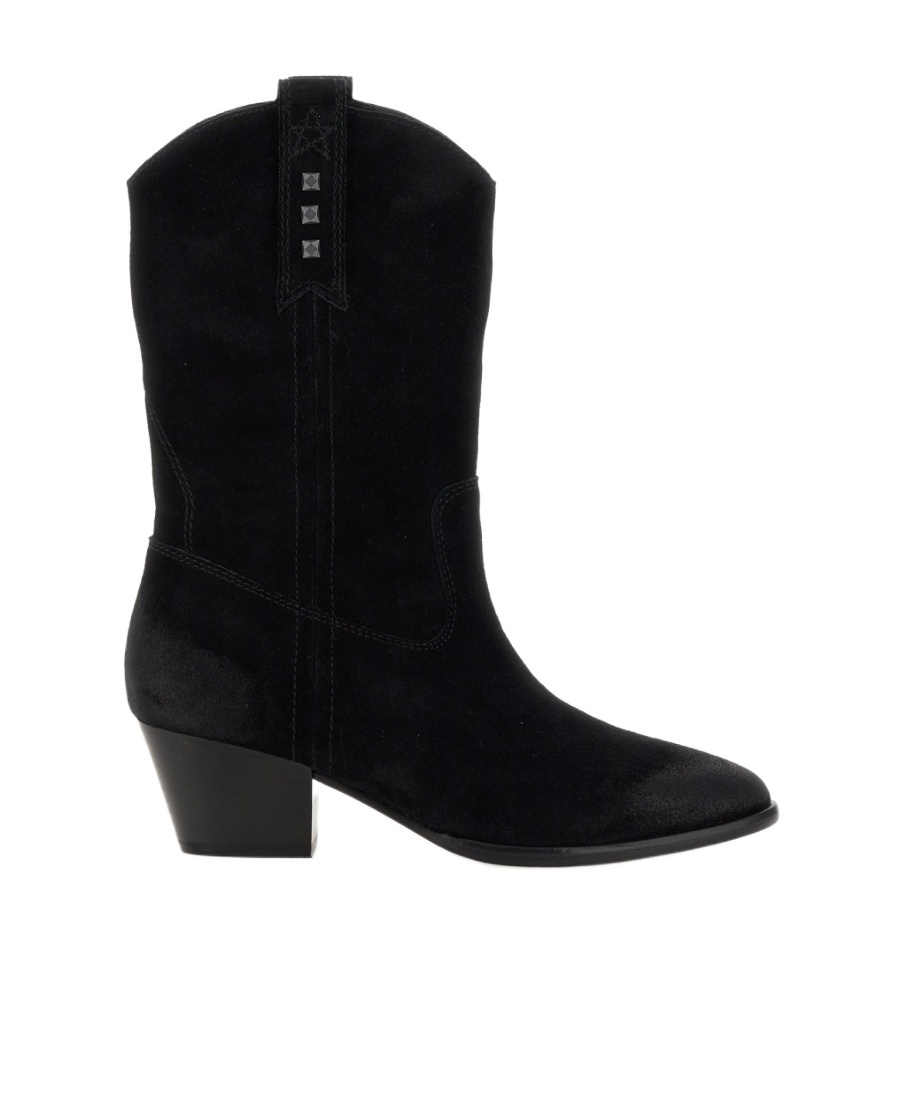 Ash Woman Ankle Boots Black Size 6 Leather